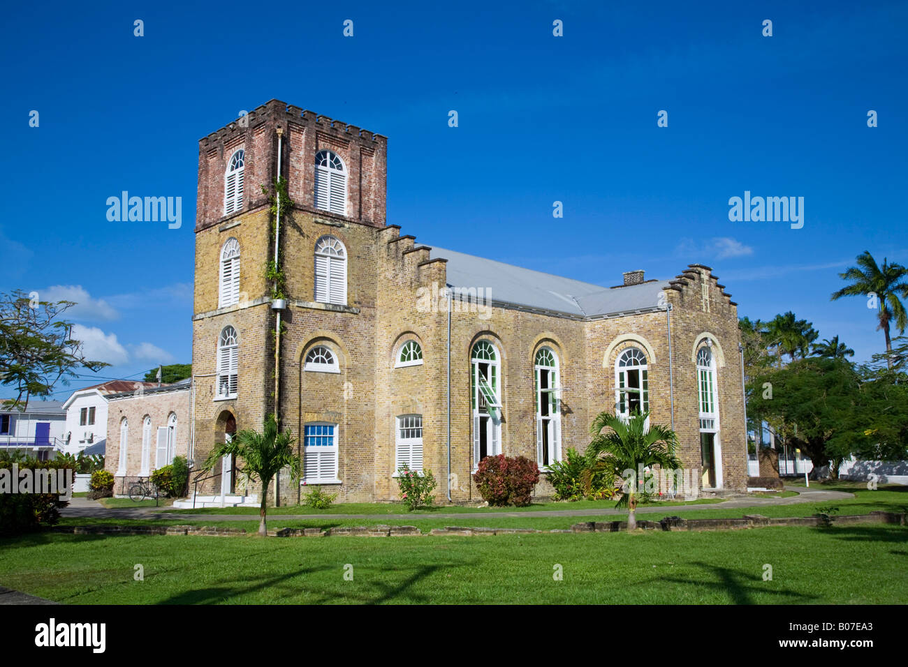 Belize, Belize City, St John,s Cathedral Stock Photo