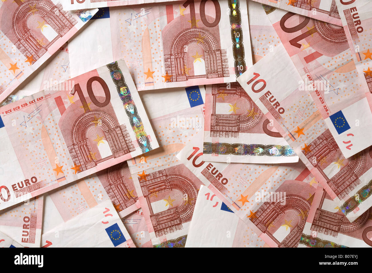 Ten euro bills Stock Photo - Alamy