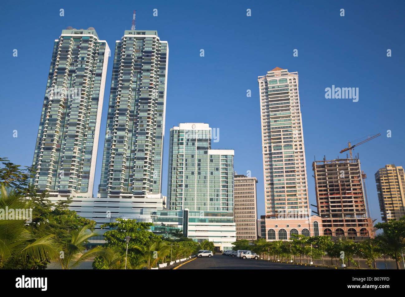 Panama, Panama City, Avenue Balboa, Hotel Mirimar Inter Continental Stock Photo