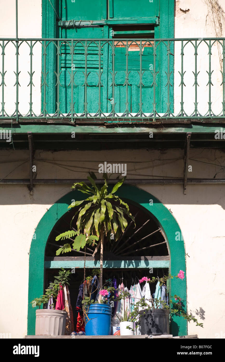 Panama, Panama City, House in Casco Viejo (San Felipe), Stock Photo