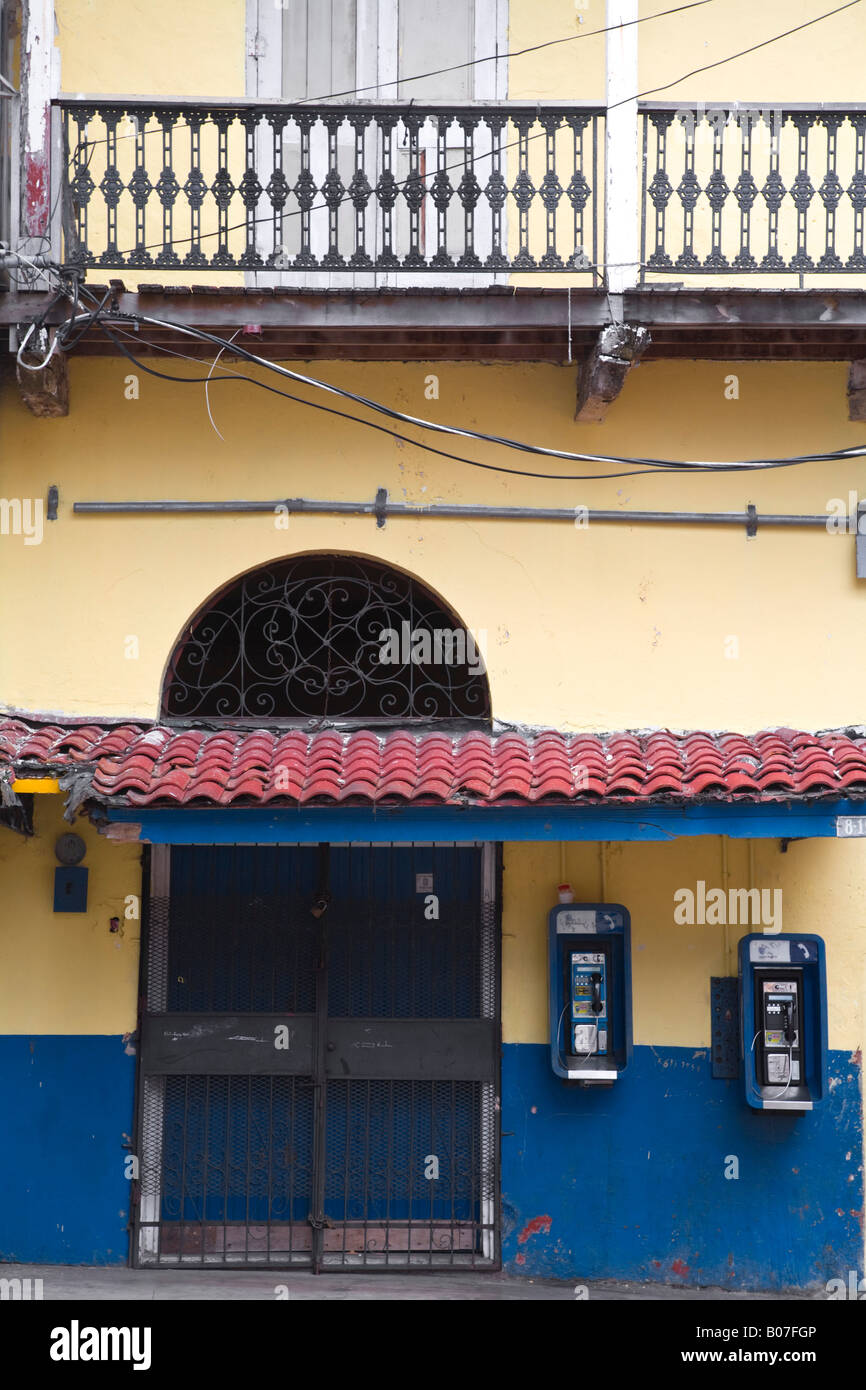 Panama, Panama City, House in Casco Viejo (San Felipe) Stock Photo