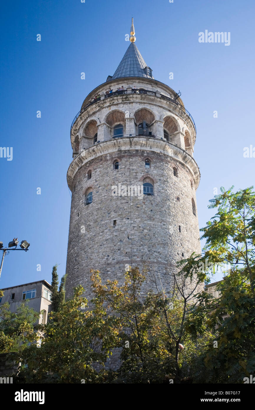 Galata Tower, Galatasaray, Istanbul, Turkey Stock Photo