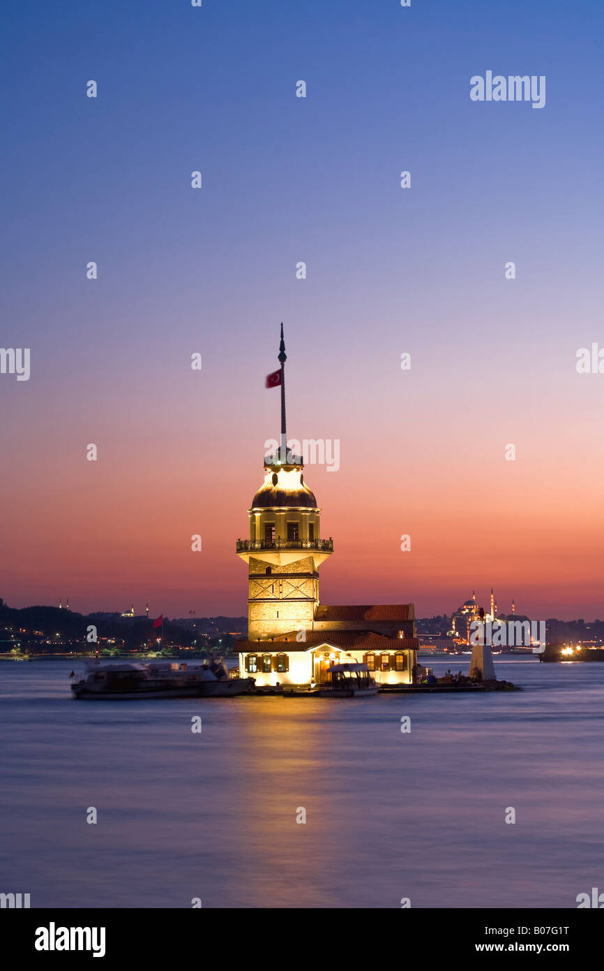 Kizkulesi (Maiden's Tower), Istanbul, Turkey Stock Photo