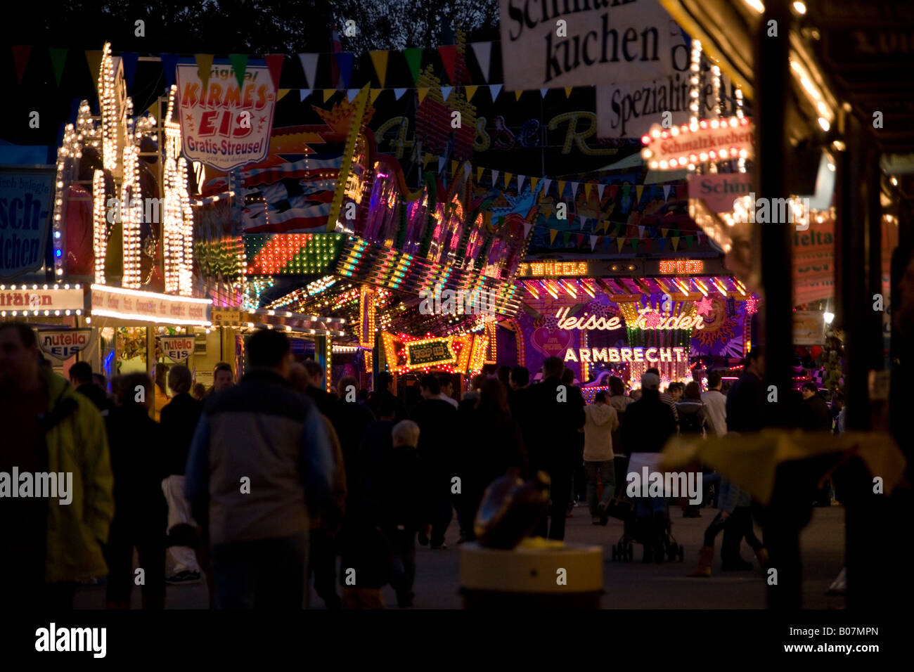 Oktoberfest Hannover October celebration Hannover amusement park Stock Photo
