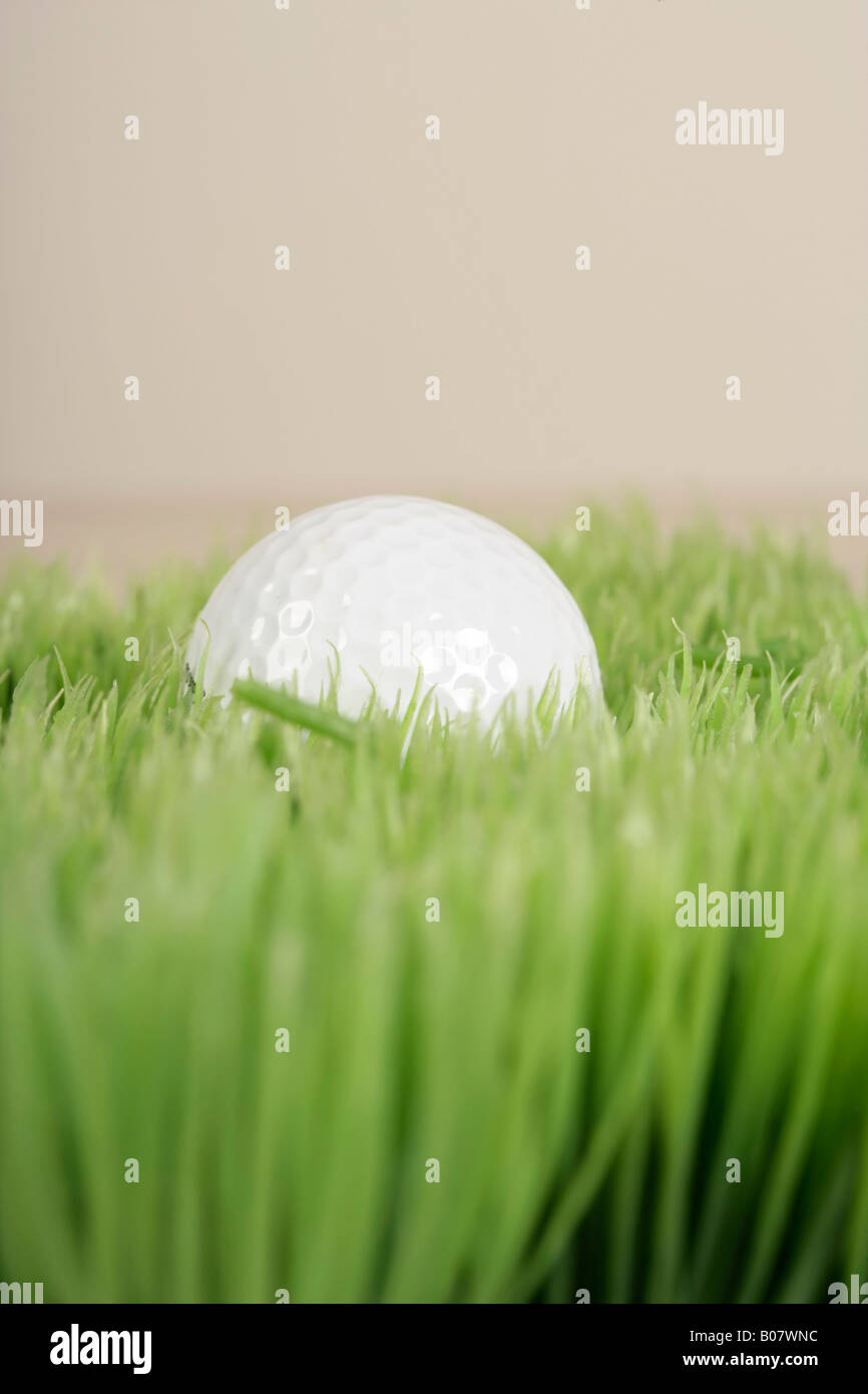 Golf ball on grass Stock Photo Alamy