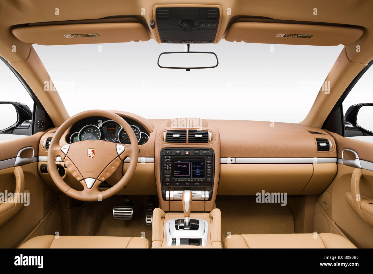 2008 Porsche Cayenne S in Black Dashboard, center console, gear