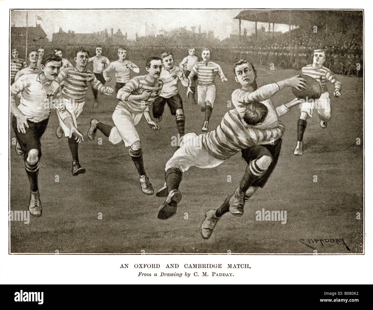 Edwardian illustration rugby High Resolution Stock Photography and ...