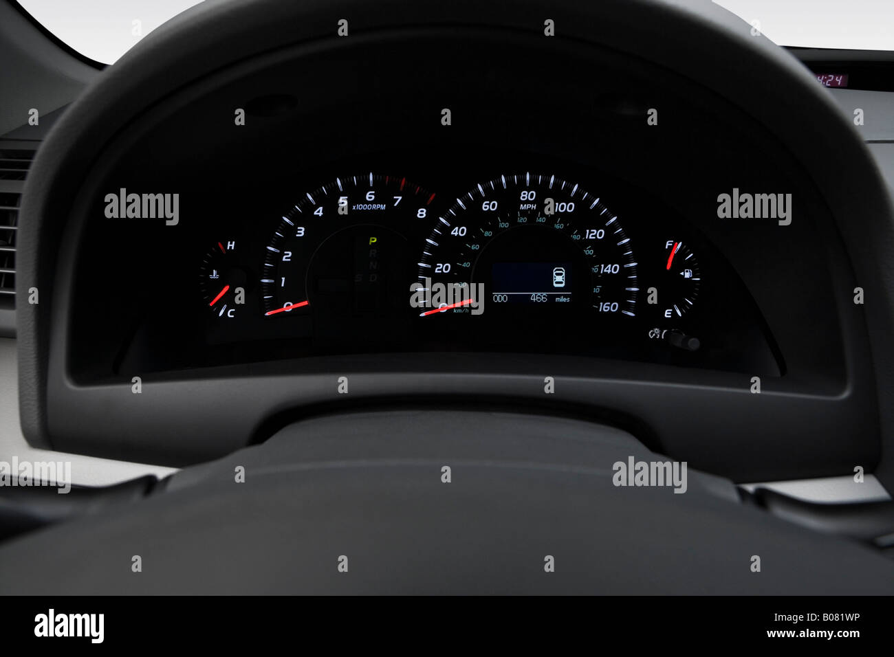 2008 Toyota Camry XLE in Gray - Speedometer/tachometer Stock Photo