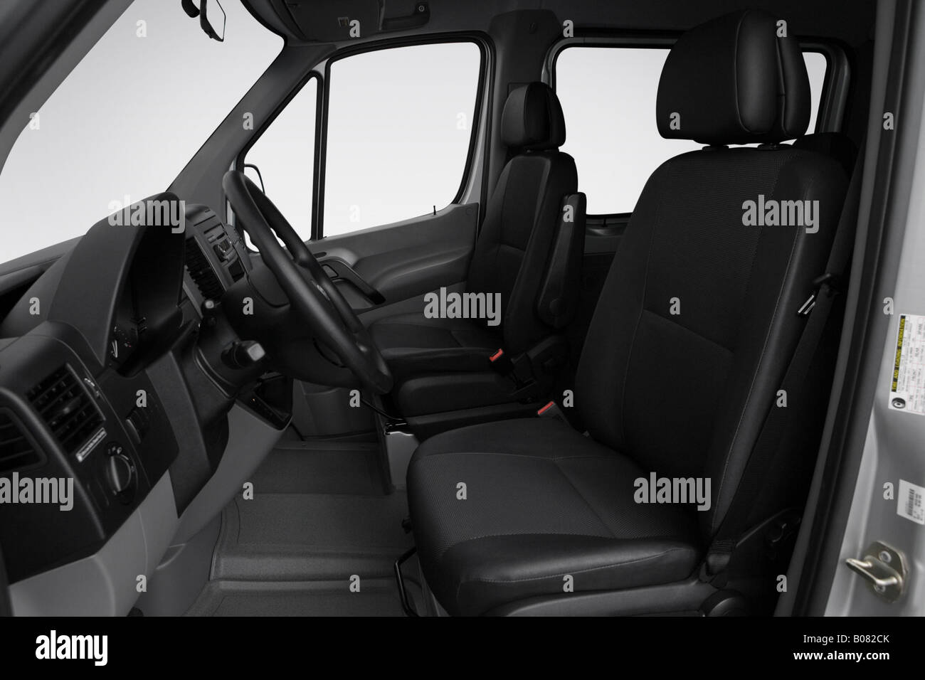2008 Dodge Sprinter 2500 in Silver - Front seats Stock Photo