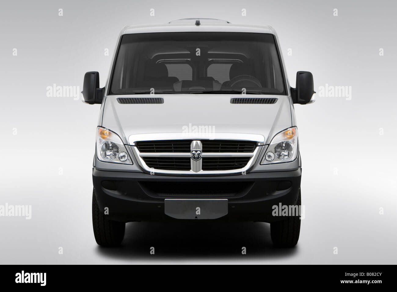 2008 Dodge Sprinter 2500 in Silver - Low/Wide Front Stock Photo