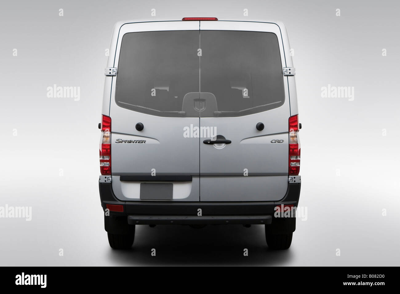 2008 Dodge Sprinter 2500 in Silver - Low/Wide Rear Stock Photo