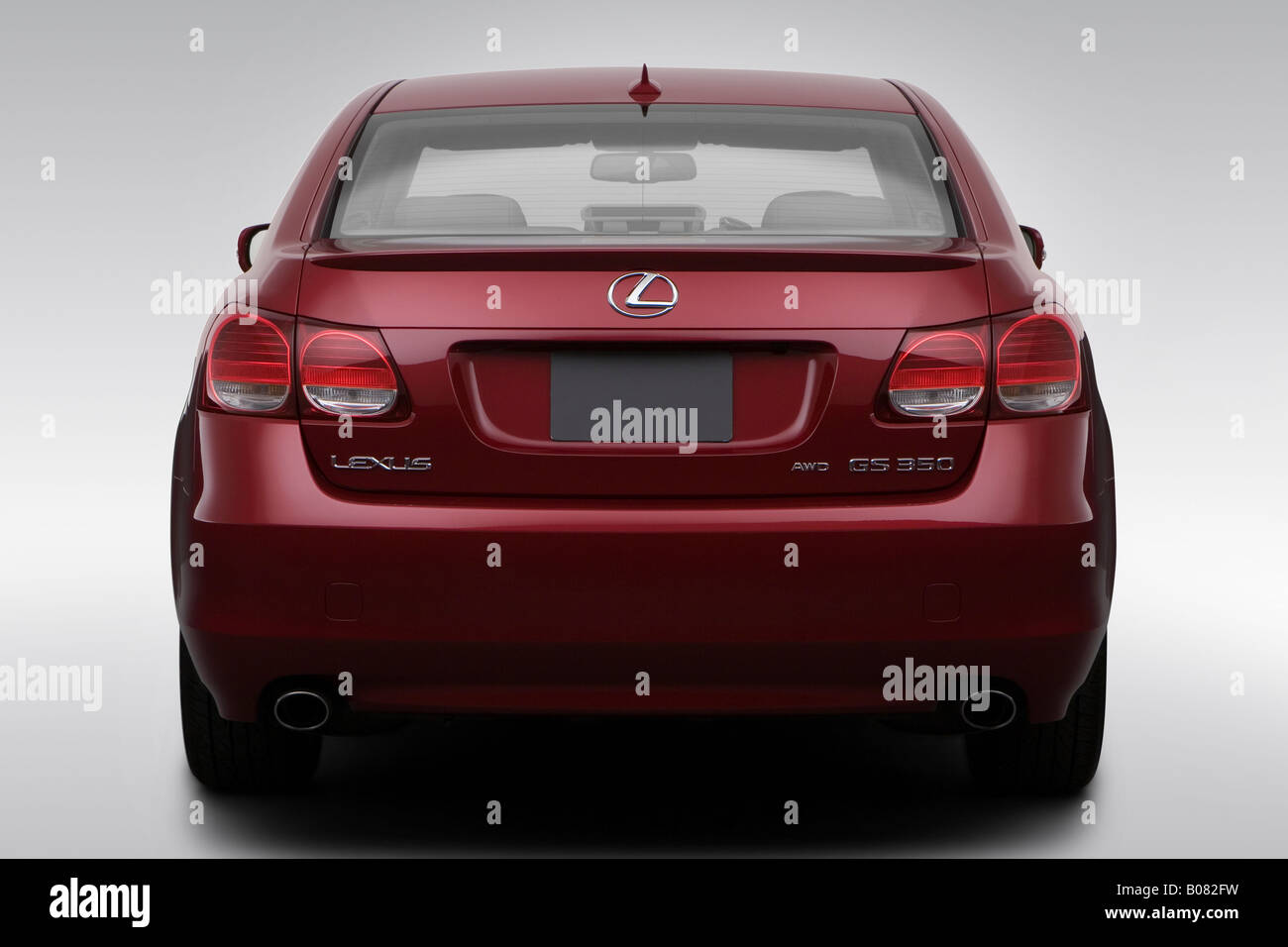 08 Lexus Gs Gs350 In Red Low Wide Rear Stock Photo Alamy