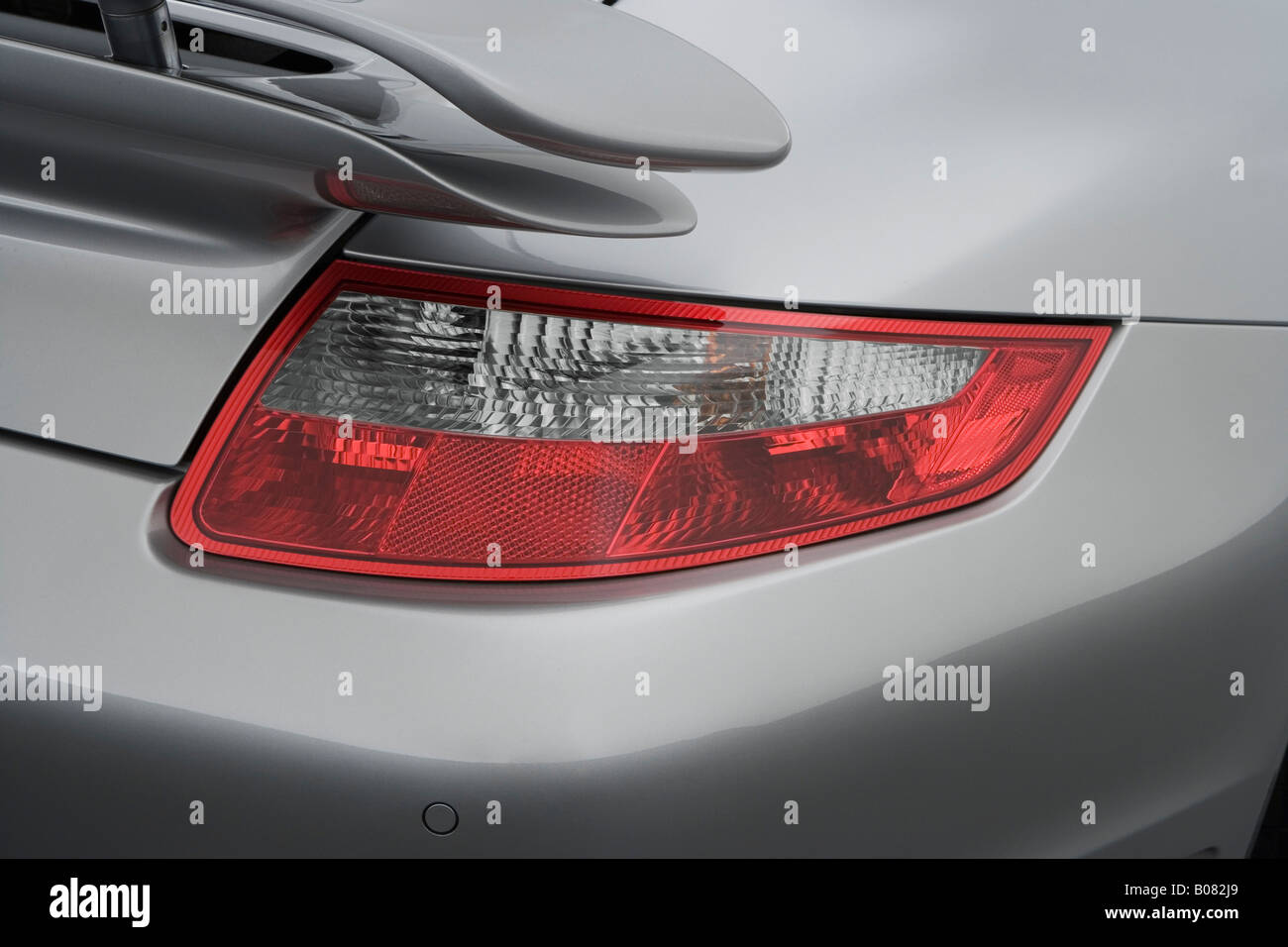 2008 Porsche 911 Turbo in Silver - Tail light Stock Photo - Alamy