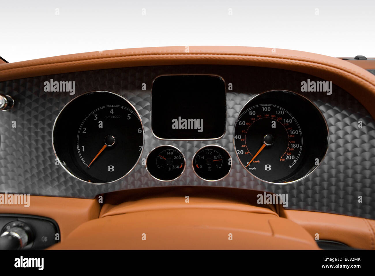 2008 Bentley Continental GT Speed in Gray - Speedometer/tachometer Stock Photo