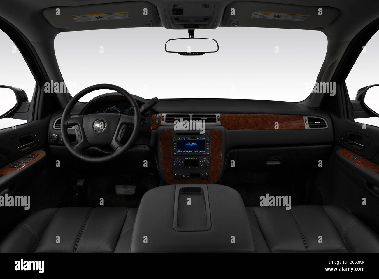 2008 Chevrolet Tahoe Hybrid LT in Black Dashboard, center console