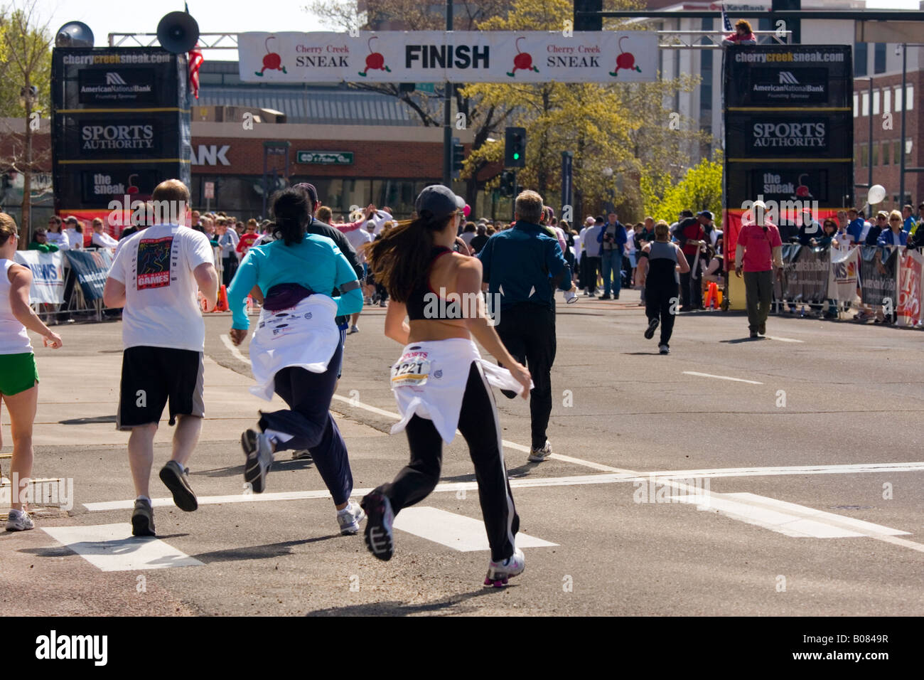 Strong Finish Stock Photo