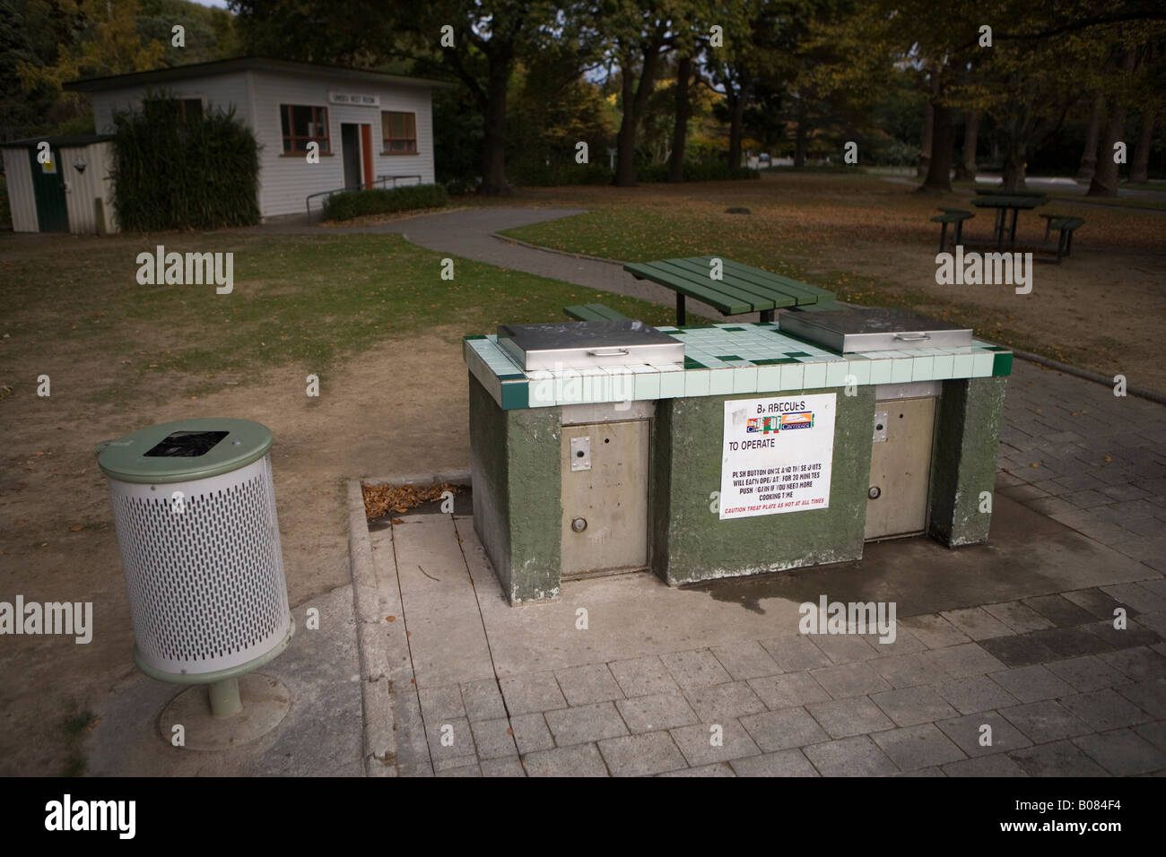 Public barbecue facility Victoria Park Palmerston North New Zealand