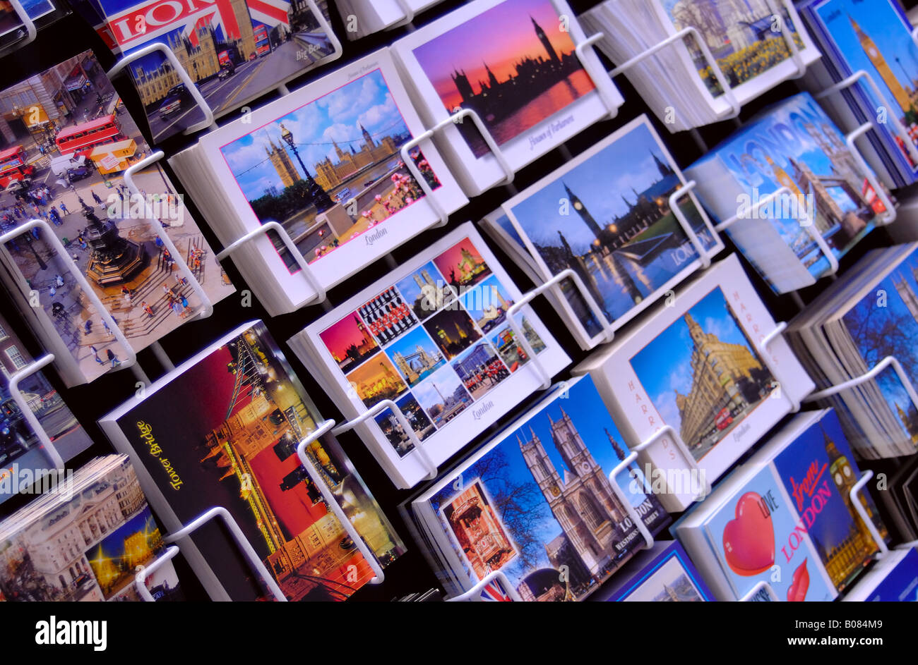 Postcards of London landmarks and icons for sale Stock Photo Alamy