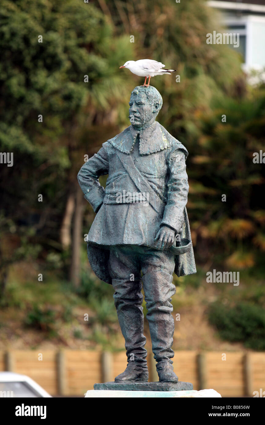 Statue of Abel Tasman at Nelson Stock Photo Alamy