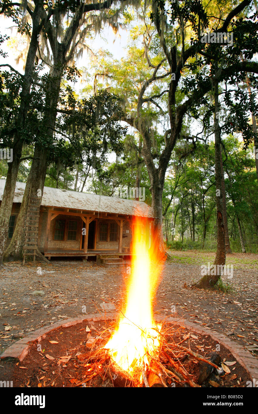 Cabin Floyds Island Okefenokee Swamp Stock Photos Cabin Floyds