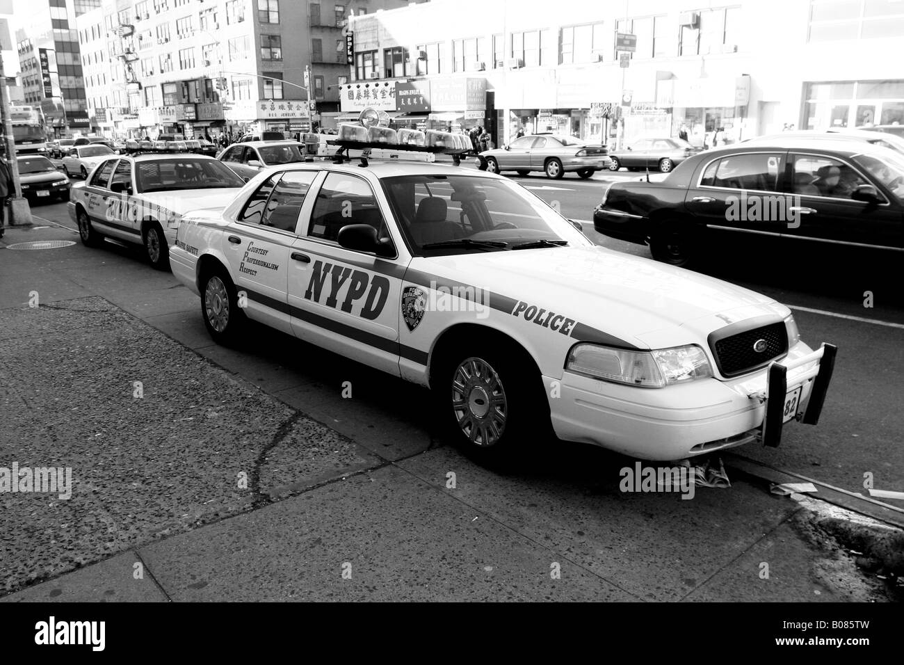 NYPD Police car New York City United States of America Stock Photo