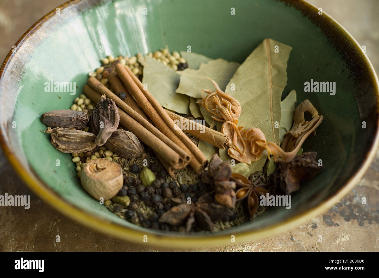 A bowl of potpourri Stock Photo Alamy