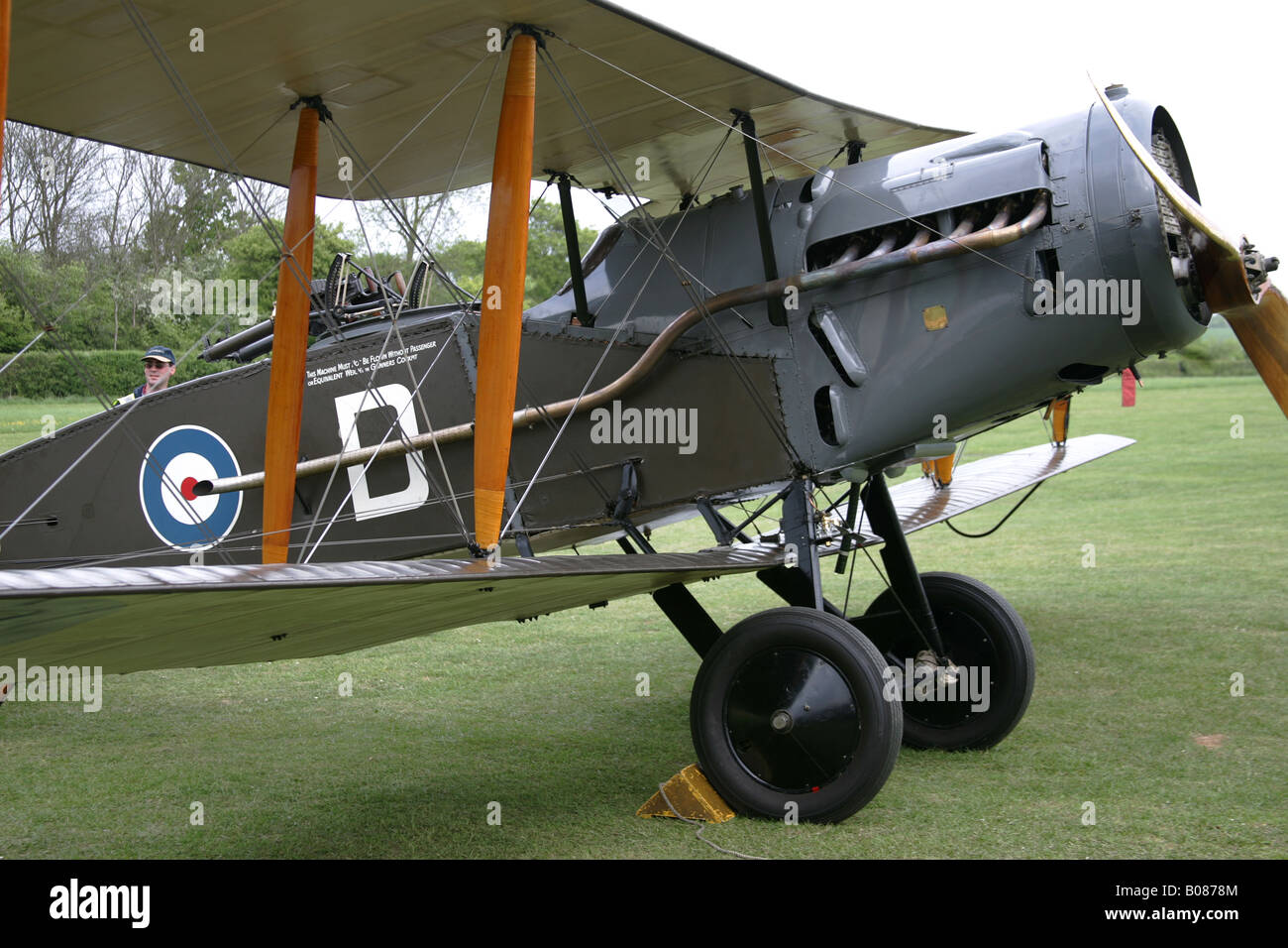 BRISTOL FIGHTER WW1 VINTAGE AIRCRAFT ,SHUTTLEWORTH Stock Photo