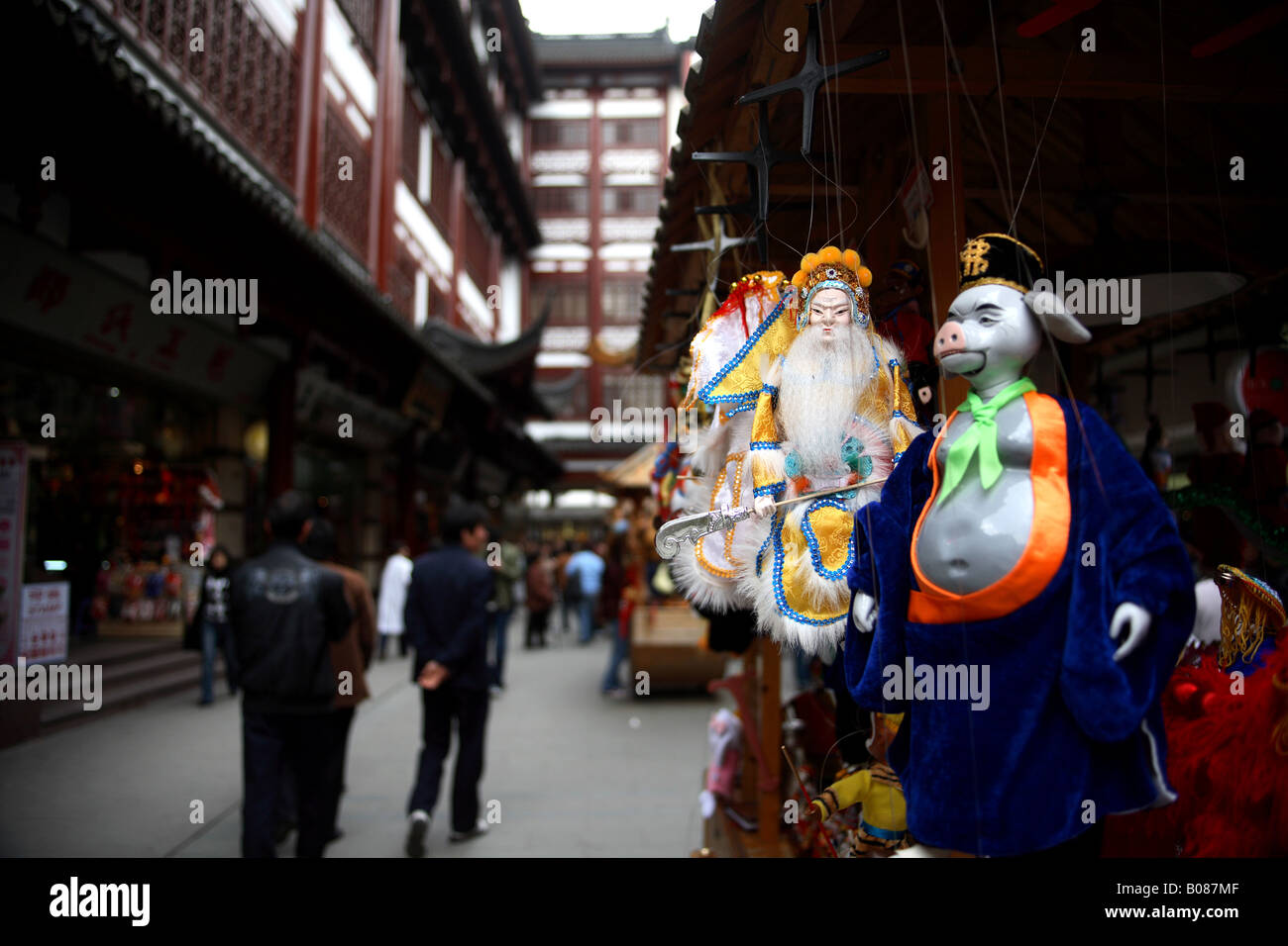 Monkey king puppets for sale in Shanghai s Yuyuan bazaar Shanghai China Stock Photo