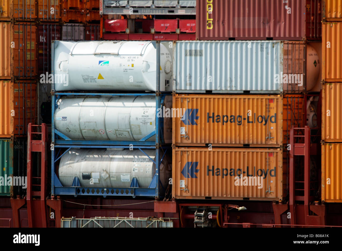 Cargo Aboard the Hapag Lloyd Company Container Carrier Ship the ...