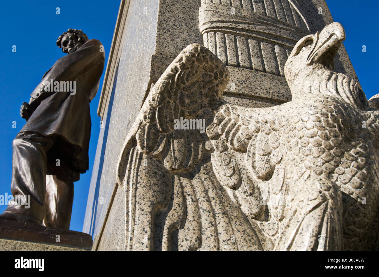 Statue outside Nebraska State Capitol building Stock Photo Alamy