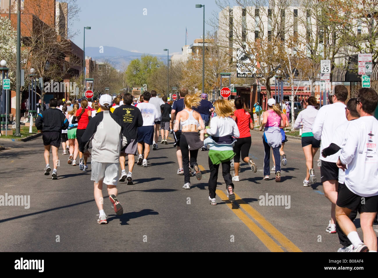 Pack of Runners Stock Photo