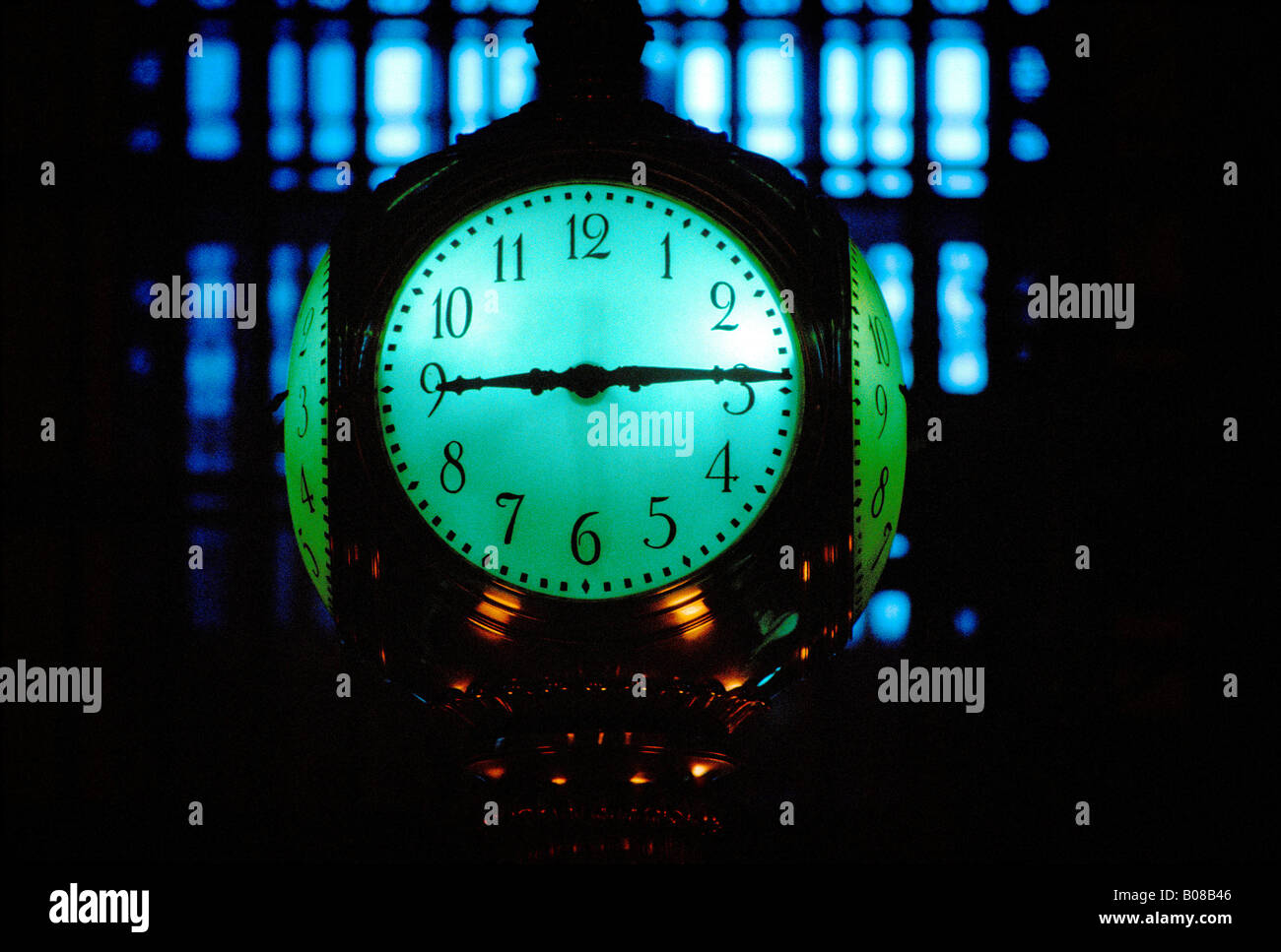 NYC Clock at Grand Central Station Stock Photo