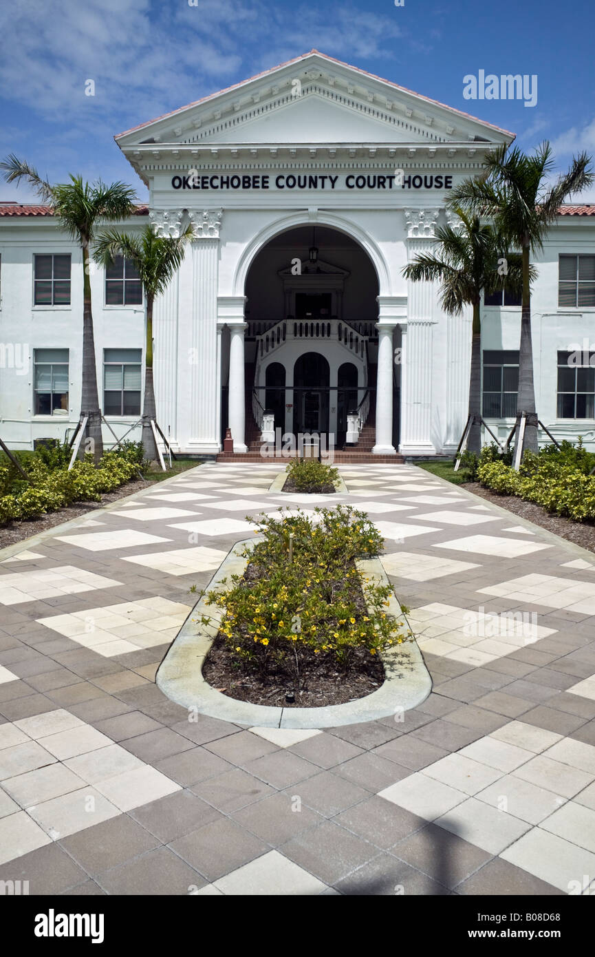 Okeechobee county courthouse Stock Photo