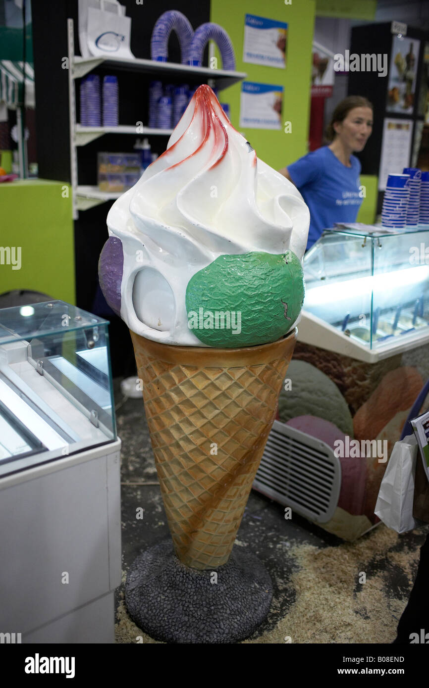 Giant artificial Icecream cone,with fake icecream Stock Photo Alamy