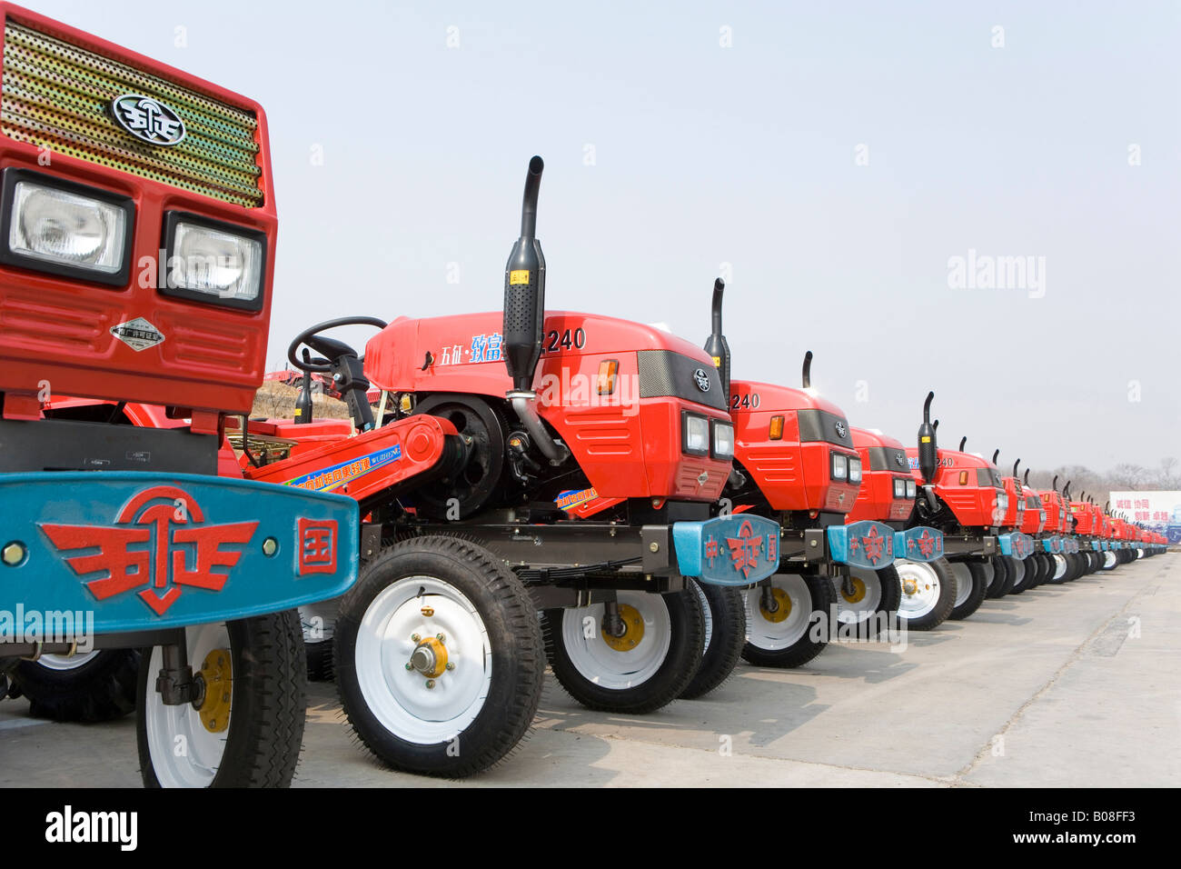 the tractors were make by China Stock Photo - Alamy