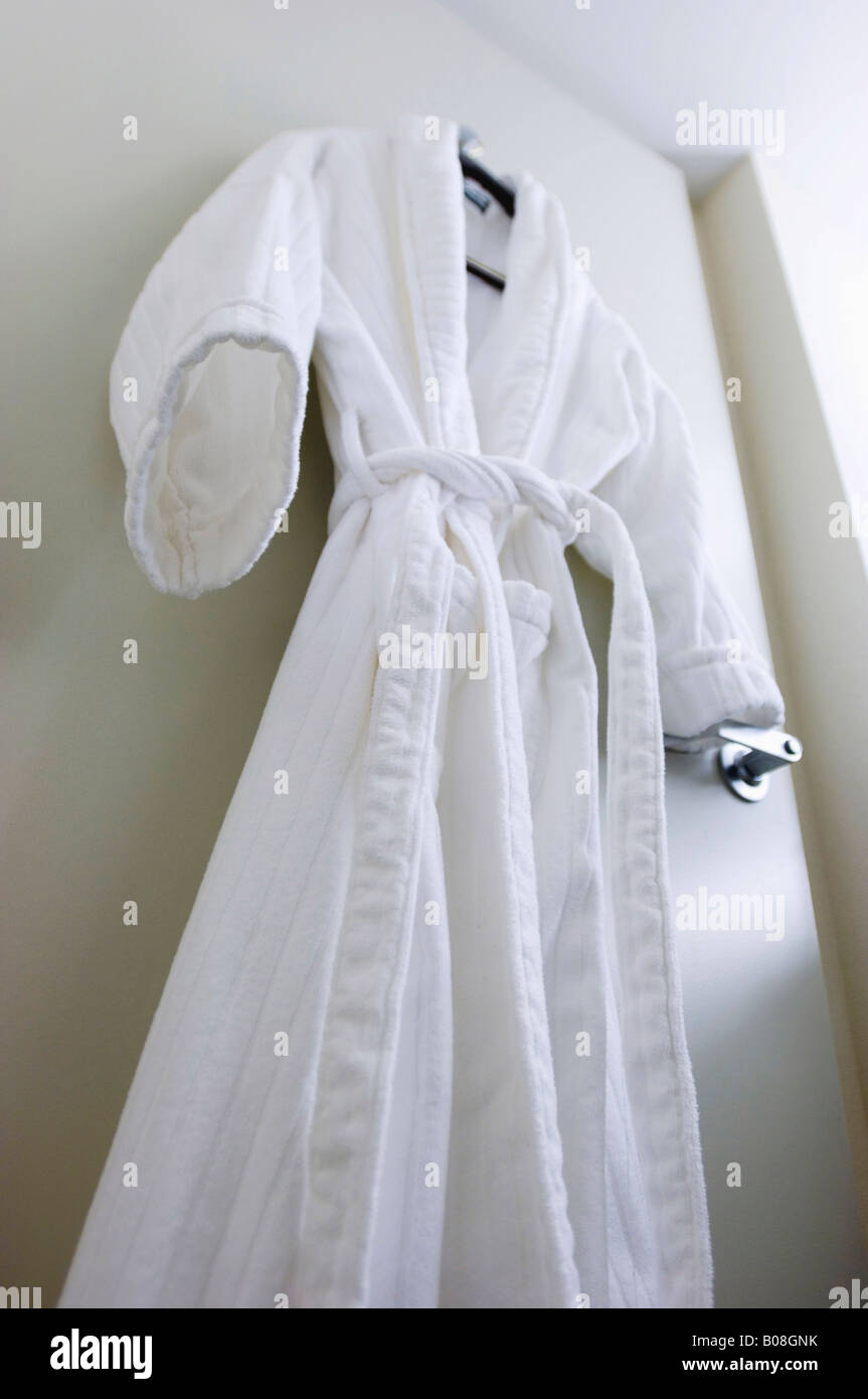 Door bathroom robe hi-res stock photography and images - Alamy