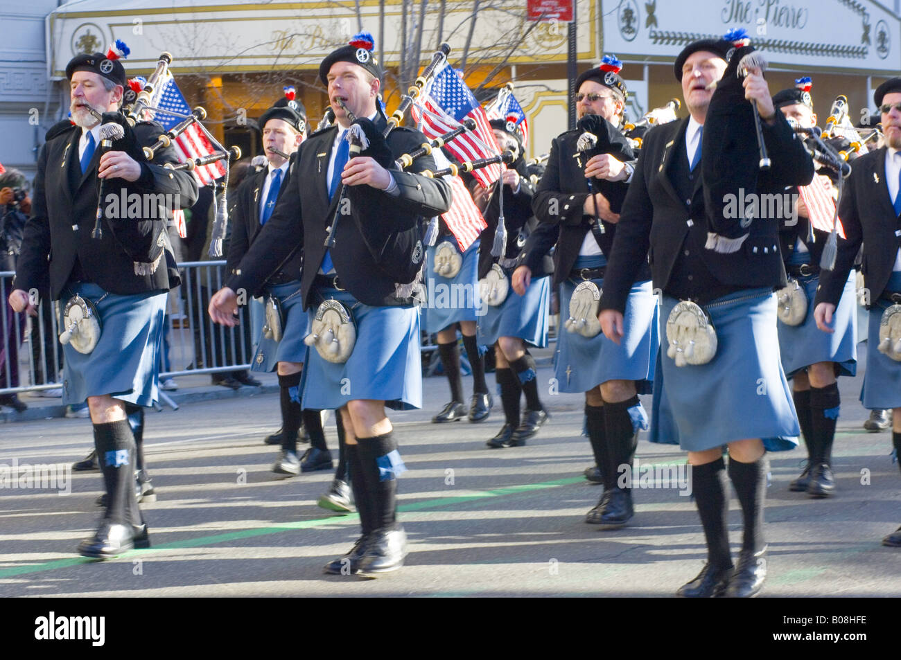New York City St Patrick s Day Parade marching band Stock Photo - Alamy