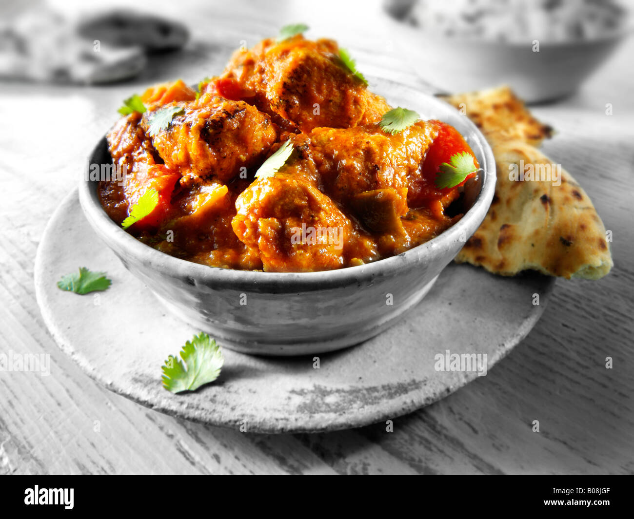 Chicken Jajfezzi Indian Curry Stock Photo