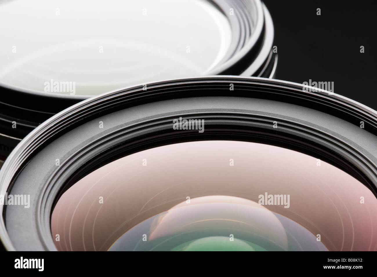 SLR camera lenses Stock Photo