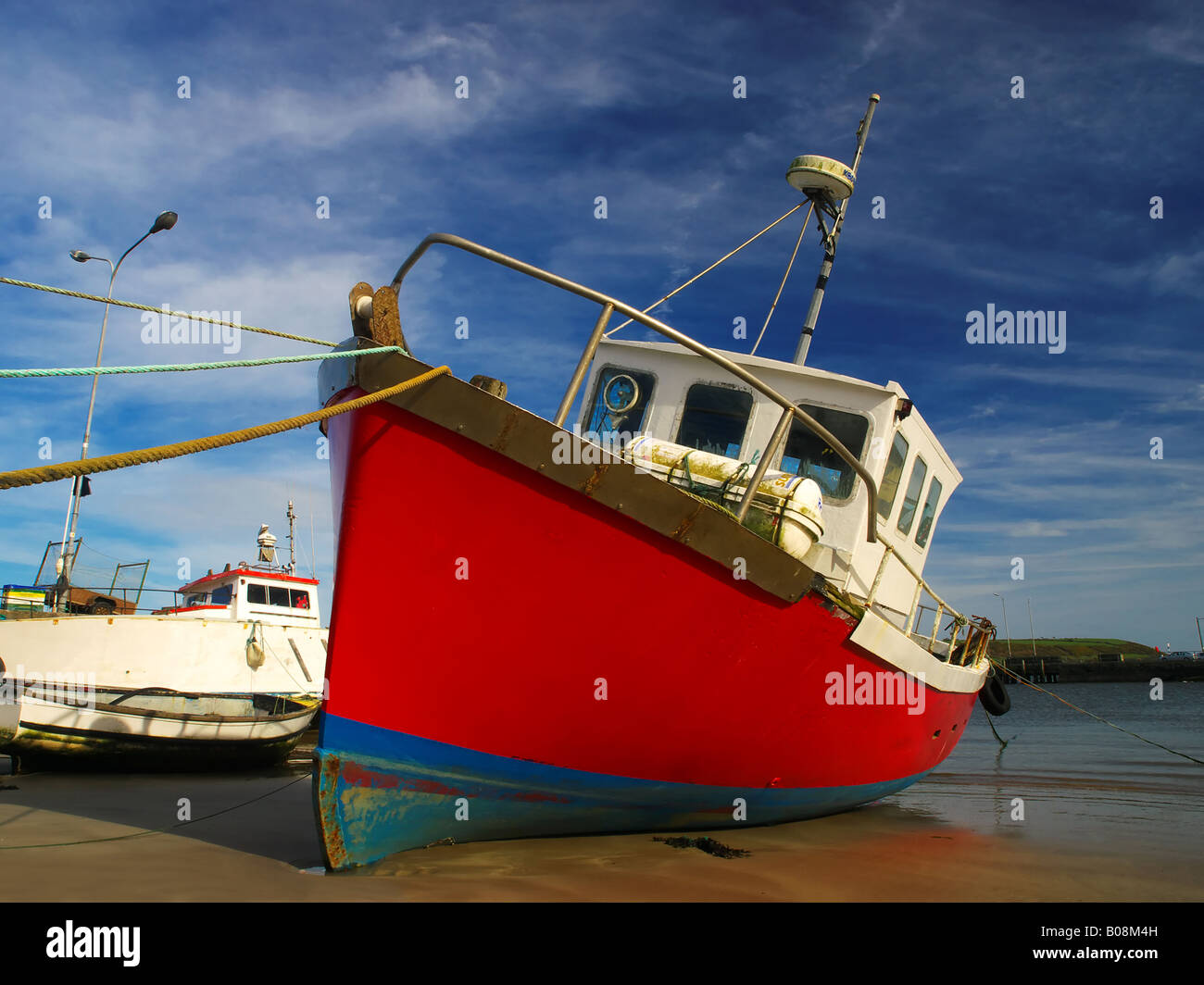 Small Red Fishing Boat Stock Photo 1056178778