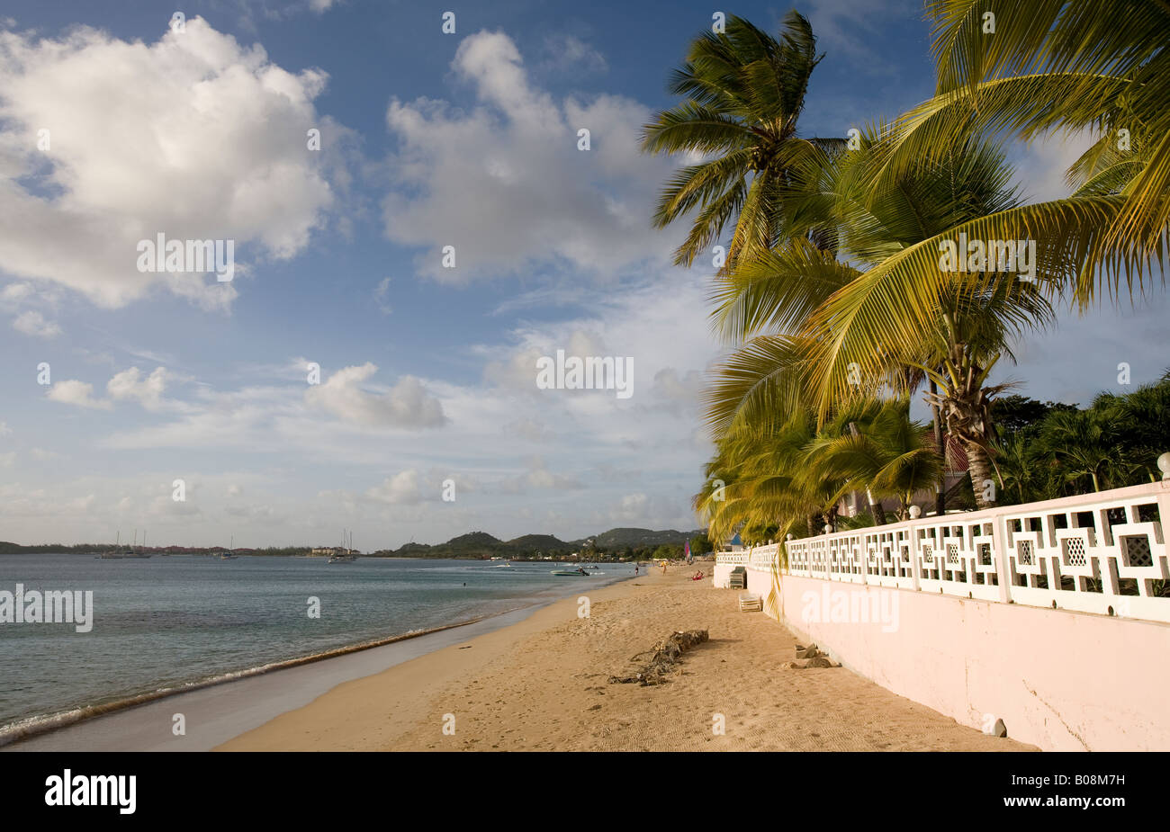Reduit Beach Rodney Bay, Gros Islet St Lucia Stock Photo Alamy