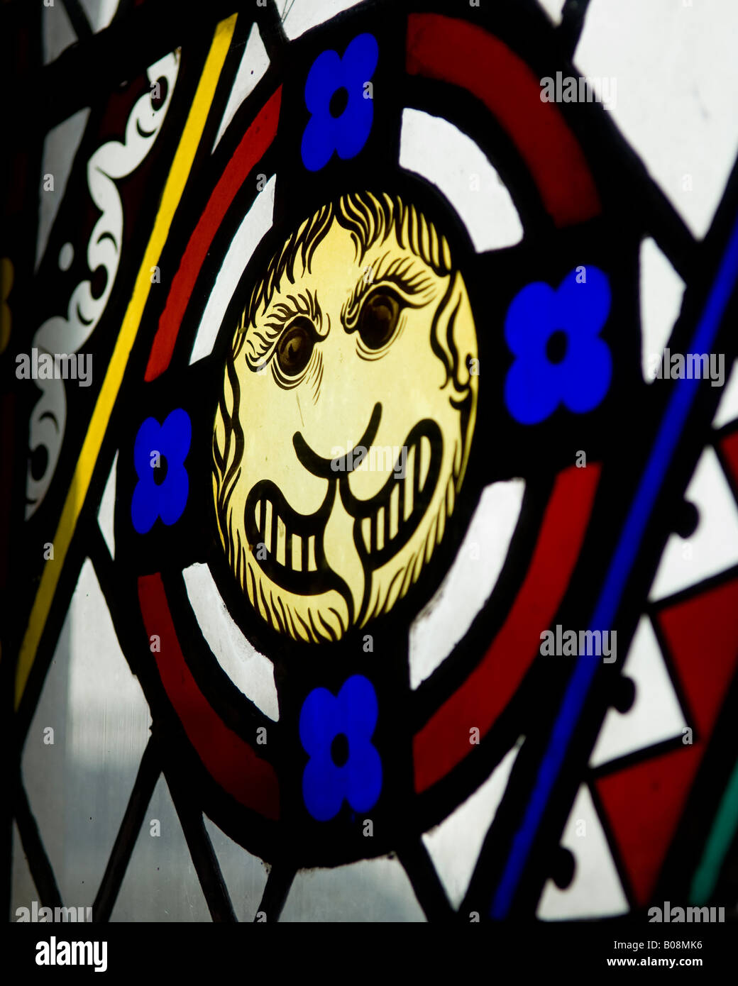 Stained glass window in Oran Mor, Glasgow Stock Photo Alamy