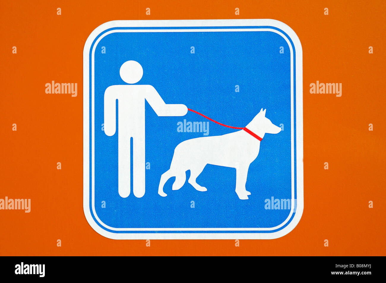Sign, dogs must be kept on leash, Algar, Callosa d'en Sarria, Alicante