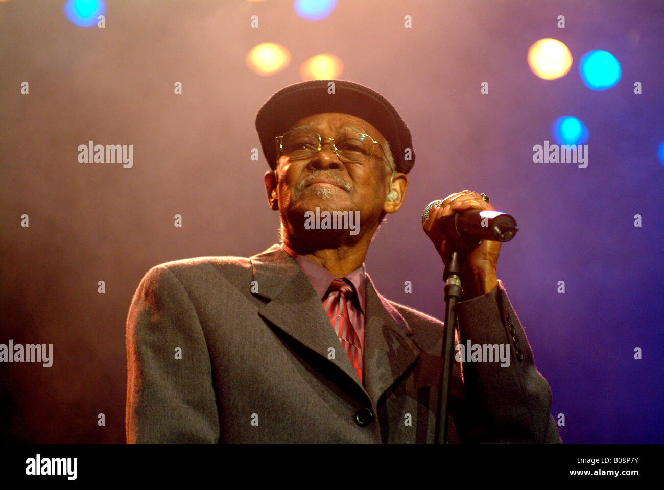 Cuban musician Ibrahim Ferrer, Buena Vista Social Club, during a concert in  Innsbruck, Austria Stock Photo - Alamy