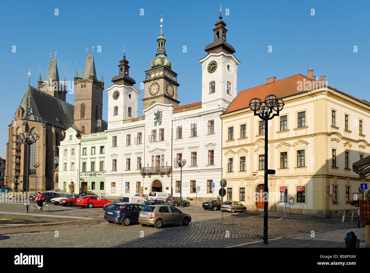 Historic centre of Hradec Kralove, Koeniggraetz, East Bohemia, Czech Republic, Czechia Stock 