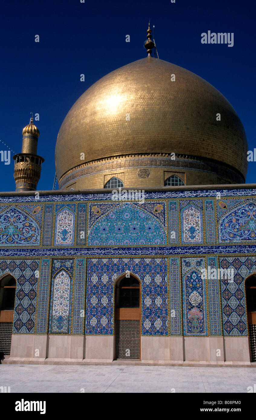 Main cupola, dome of the Askariya Mosque (Golden Mosque) before its destruction in February 2006, Samarra, Iraq, Middle East Stock Photo
