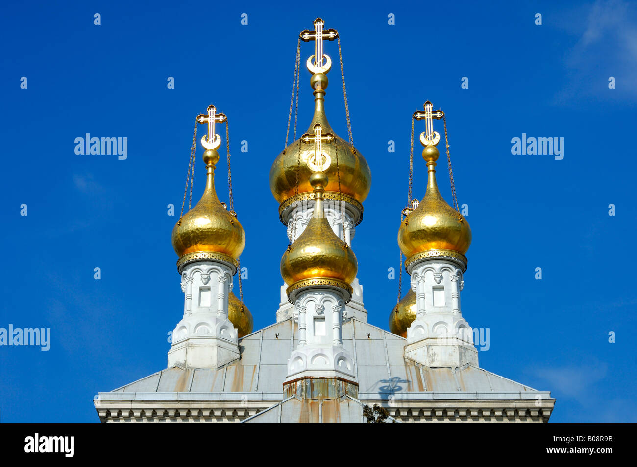 Russian Orthodox church in Geneva, Switzerland Stock Photo