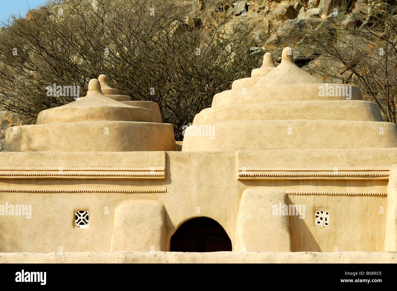 Al-Bidyah Mosque, oldest mosque in the United Arab Emirates, Fujeirah, UAE, Middle East Stock Photo