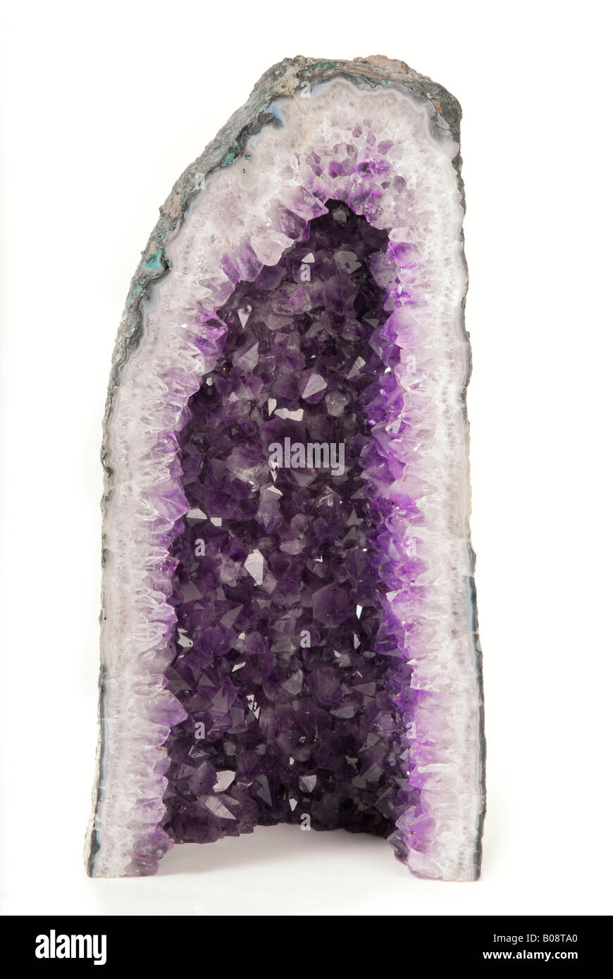 Amethyst geode Stock Photo