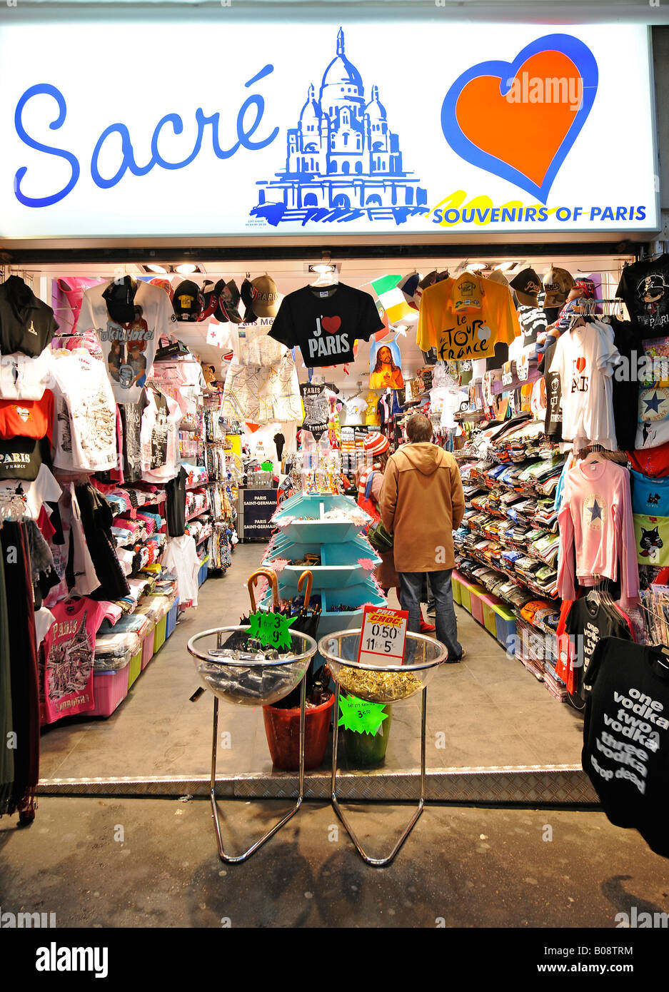 Souvenir shop, Montmartre, Paris, France Stock Photo Alamy